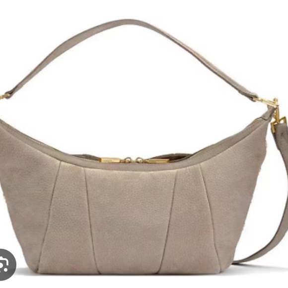 Hammitt Morgan grey natural shoulder crossbody bag - Picture 2 of 6